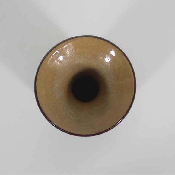 Vintage Italian Ceramic Vase or Carafe, Signed S.C. Castelli Hand Painted Floral - Picture 3 of 8